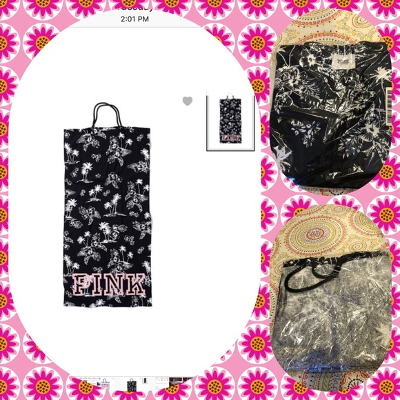 PINK Victoria's Secret Handbags - BNWT Pink Victoria’s Secret Packable Towel Tote